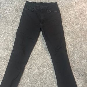 Mother jeans insider crop fray not guilty black size 26